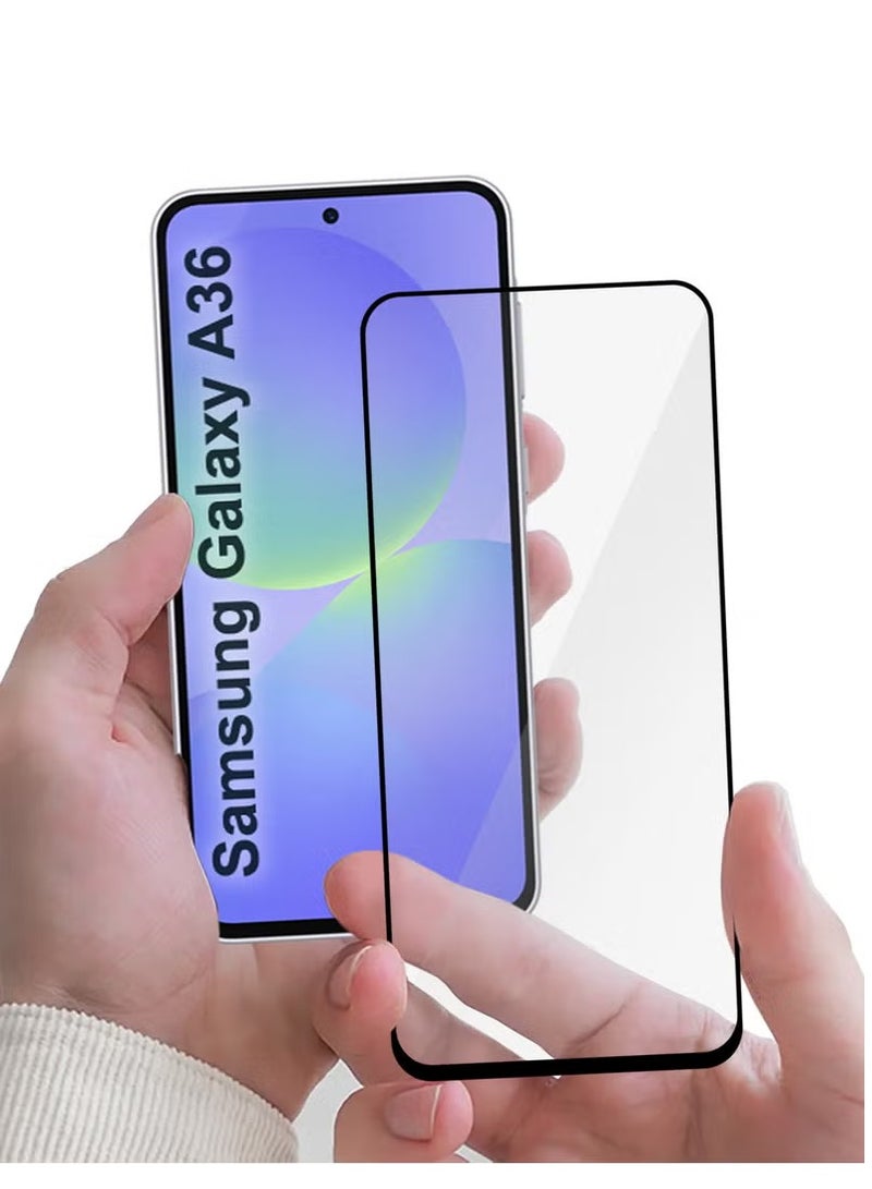 MIGOFAST Samsung Galaxy A36 Screen Protector Full Coverage 9H Tempered Glass HD Clarity  Anti Fingerprint  Edge to Edge Fit - Image 5
