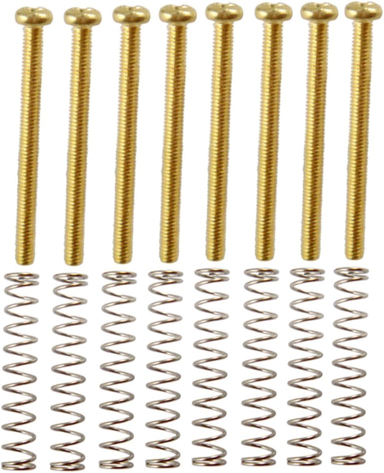 klarako 1 Pack Guitar Humbucker Dual Coil Pickup Frame Ring Mounting Screws Adjust Height Musical Instrument Parts  Gold - Image 1