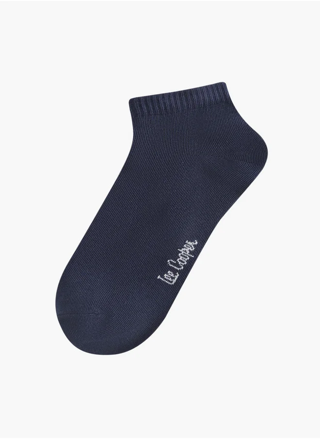 Lee Cooper Logo Detail Non-Terry Ankle Length Socks - Set of 7