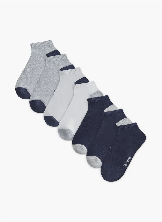 Lee Cooper Logo Detail Non-Terry Ankle Length Socks - Set of 7