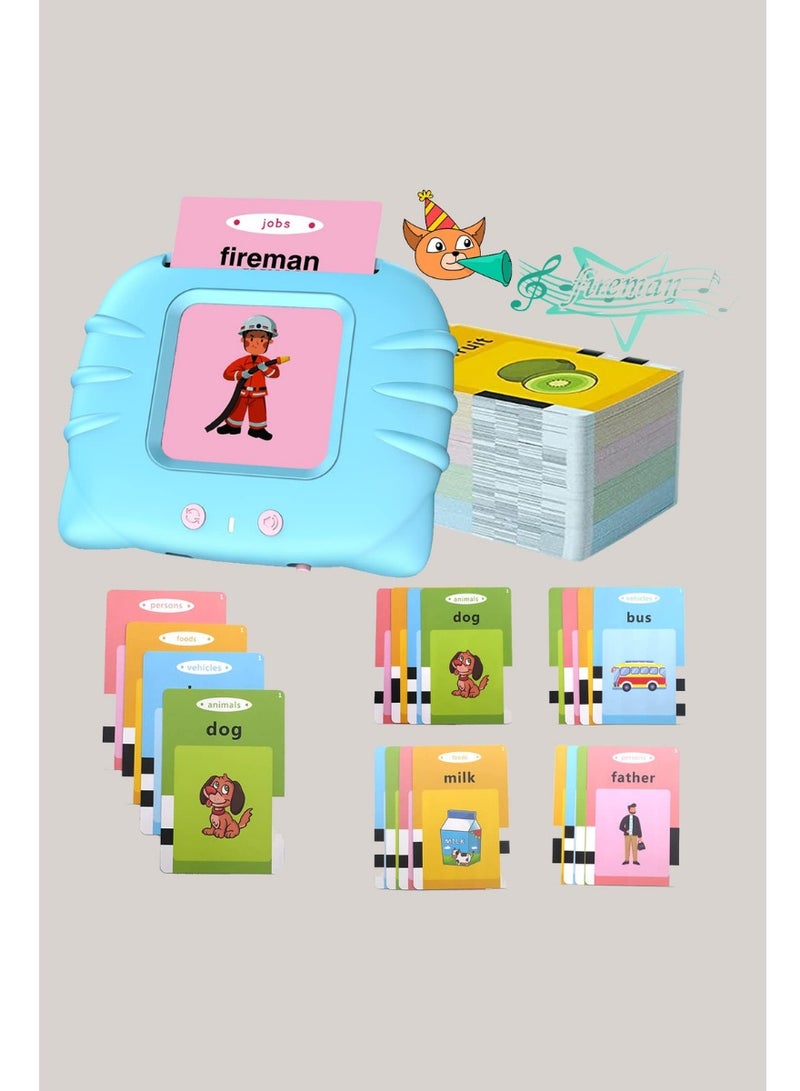 Flash Cards for Toddlers 2 3 4 5 6 7 Years Old 112 Card Talking Flash Cards 224 Words Speech Therapy Toys Autism Toys Baby Audible Flashcards Early Learning Educational Toys - Image 1