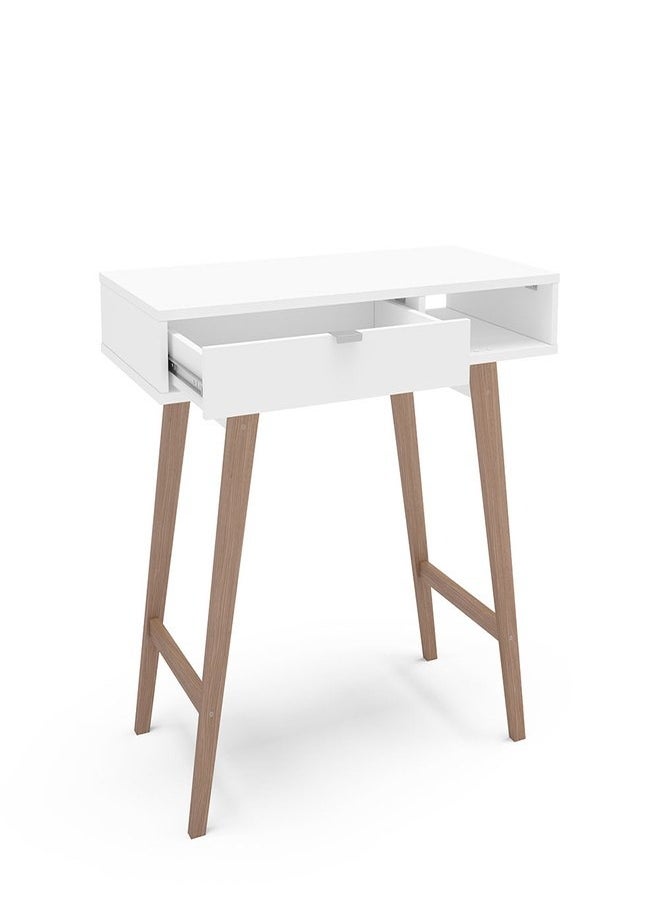 Console Table with Drawer white color 78.5x90x44.5 cm