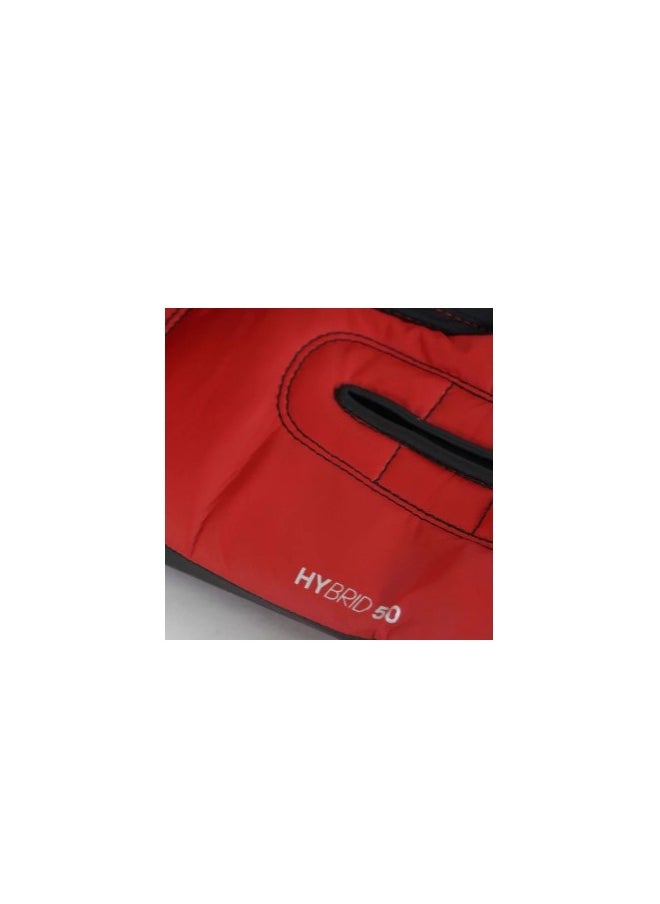 Adidas Boxing Gloves Hybrid-50   Color: Black/Core Red  Size: 6 Oz  - Image 5