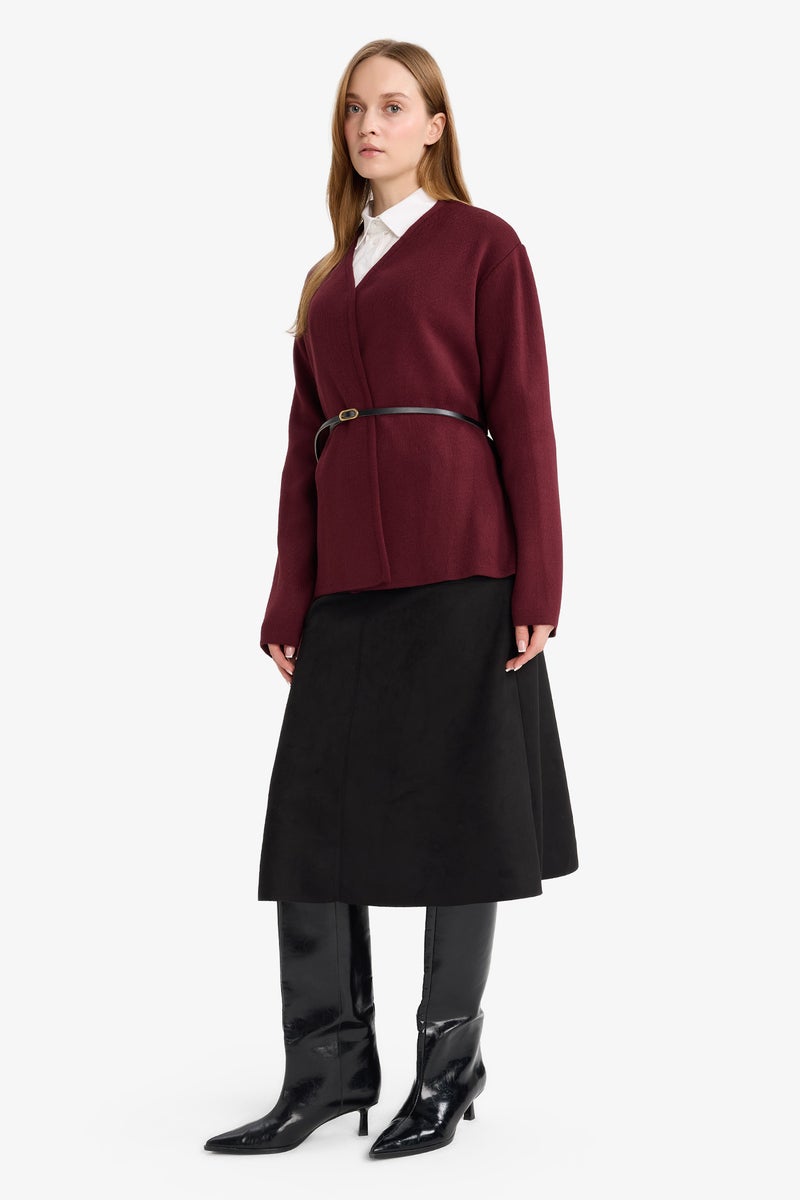 DeFacto Black Woman A Line Woven Skirt Casual - Image 2