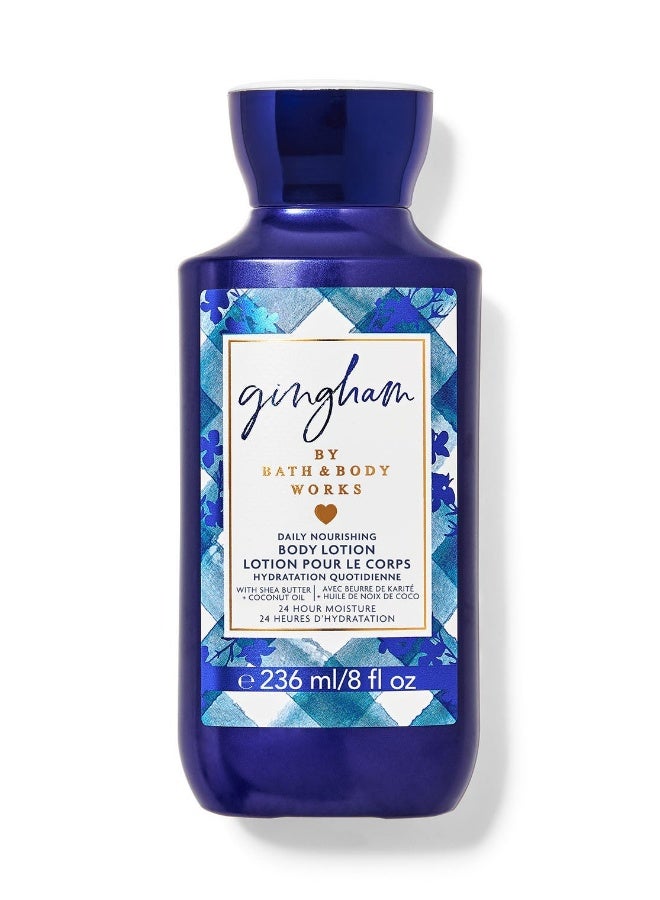 لوشن الجسم اليومي المغذي بنقشة غينغام