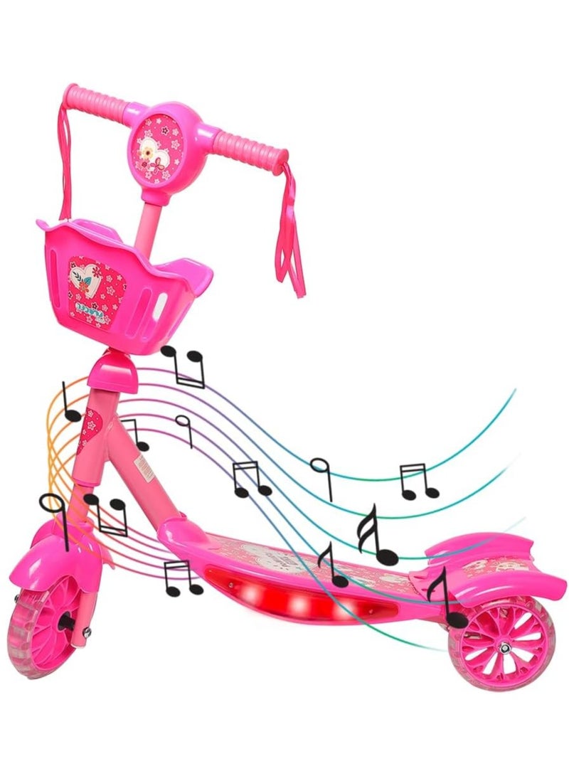 3-Wheel Portable High Quality Musical Stylish Padded Handles Kick Scooter Safe For Kids  - Image 1
