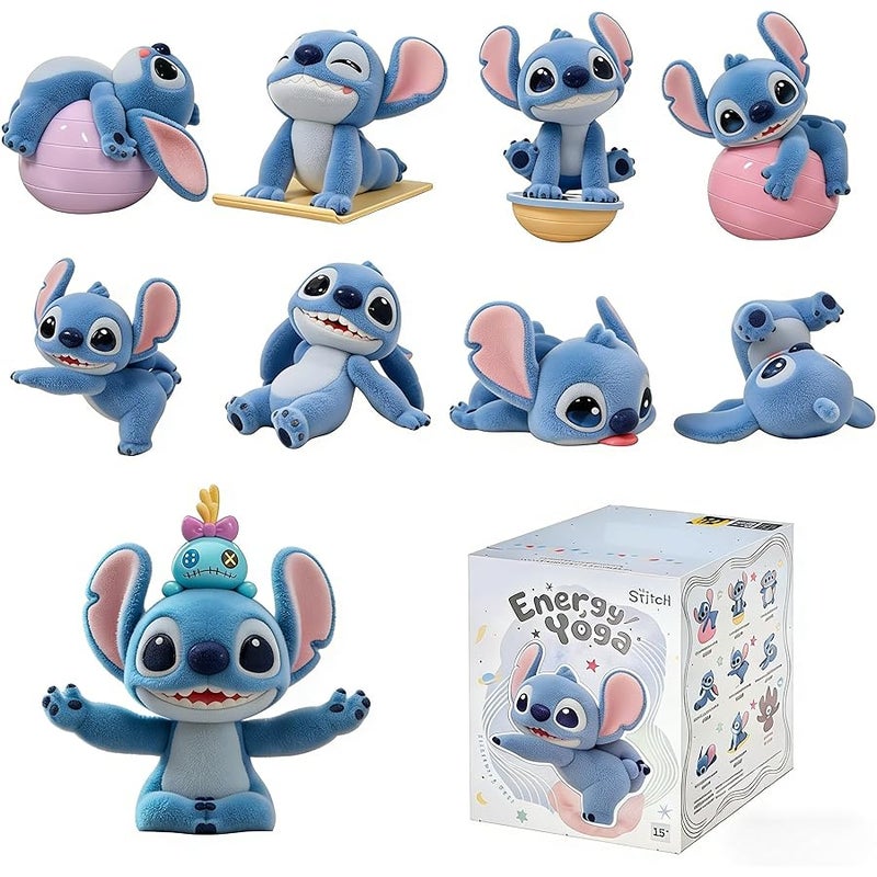 Miniso Disney Stitch Energetic Yoga Series Blind Boxes: Creative Figurines, Personalized Desktop Ornaments, Collectibles, Decorations, and Gifts (Random 1pc) - Image 1