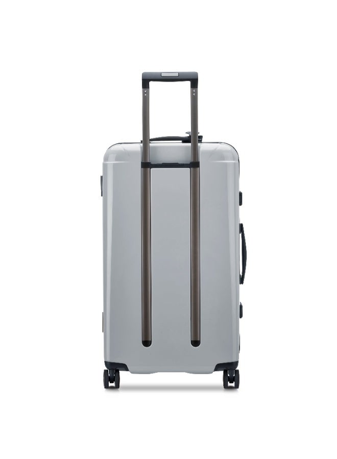 PEUGEOT Voyages 73 cm Hardcase 4 Double Wheel Check-In Luggage Trunk Trolley - Storm Grey  - Image 3