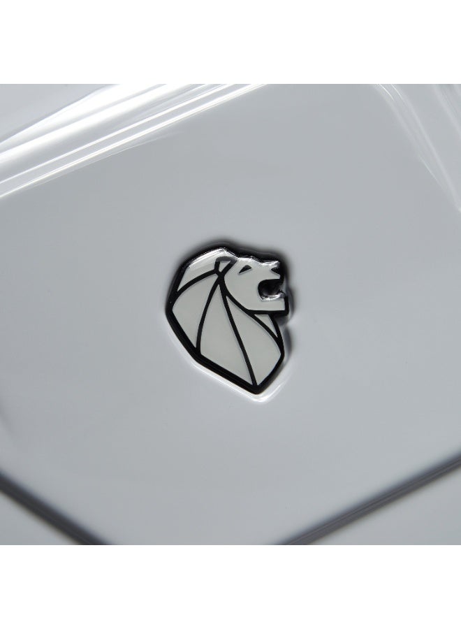 PEUGEOT Voyages 73 cm Hardcase 4 Double Wheel Check-In Luggage Trunk Trolley - Storm Grey  - Image 4