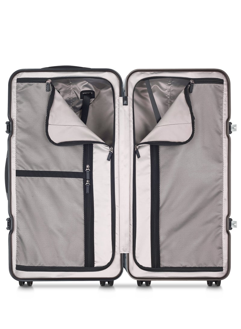 PEUGEOT Voyages 73 cm Hardcase 4 Double Wheel Check-In Luggage Trunk Trolley - Storm Grey  - Image 2