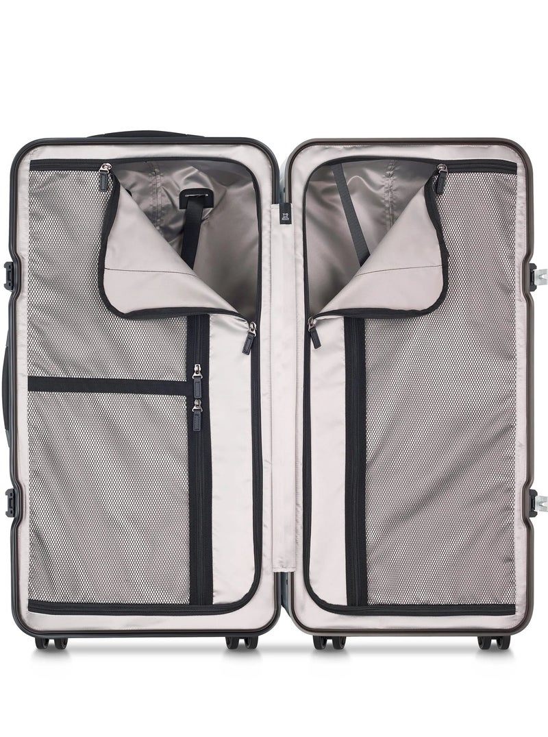 PEUGEOT Voyages 73 Cm Hardcase 4 Double Wheel Check-In Luggage Trunk Trolley - Storm Grey - Image 2
