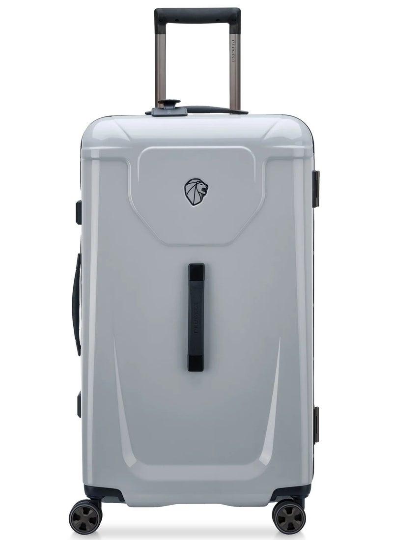 PEUGEOT Voyages 73 Cm Hardcase 4 Double Wheel Check-In Luggage Trunk Trolley - Storm Grey - Image 1