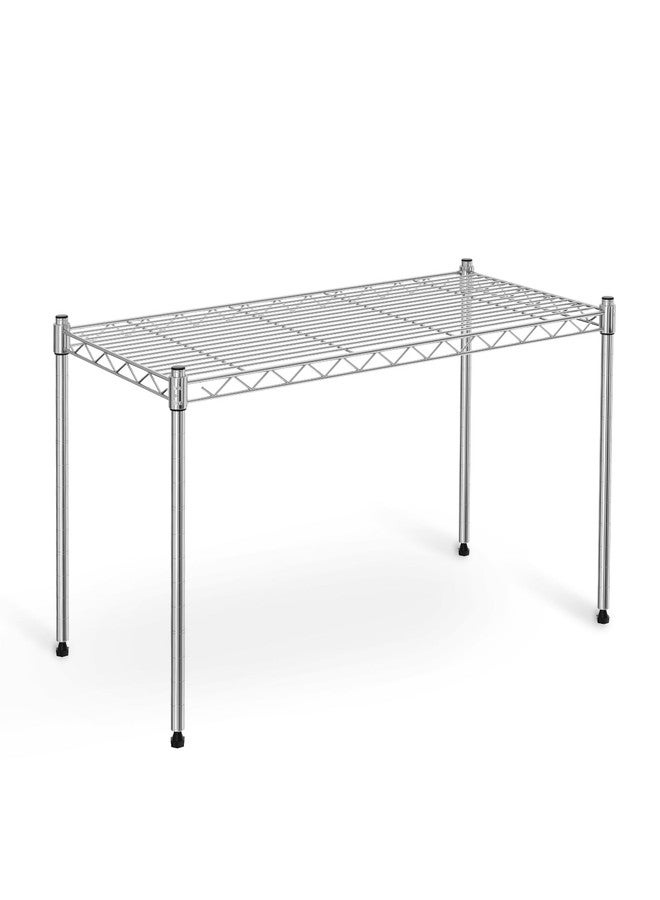 Simple Deluxe 1-Tier Shelving Units, 29.92" W x 13.78" D x 14.96" H Steel Wire Rack Storage Shelving Organizer, Chrome - Image 1