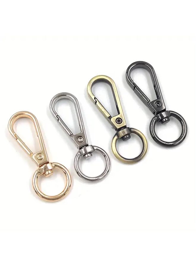 8x32mm Gun Black Trigger Snap Hook With O Ring For DIY Keychain Bag Pet Chain - Image 5