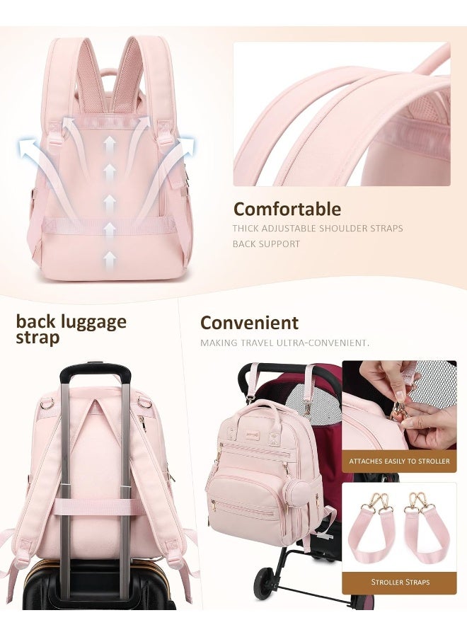 ROSEGIN Vegan Leather Diaper Bag Backpack - Image 3