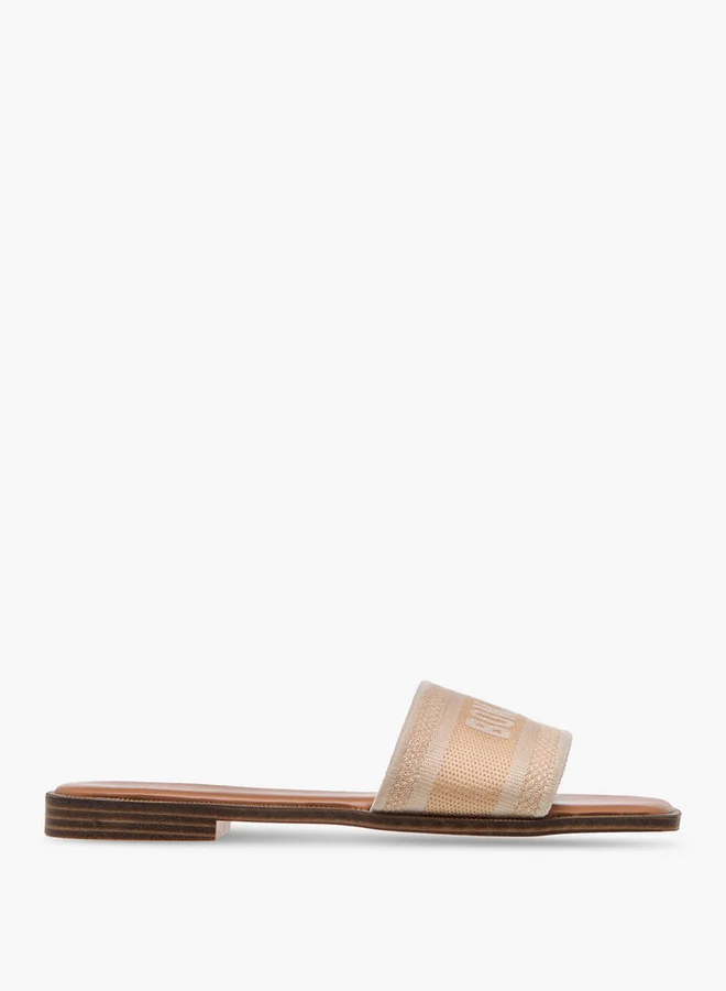 سيليست صنادل نسائية مسطحة سهلة الارتداء بنقوش