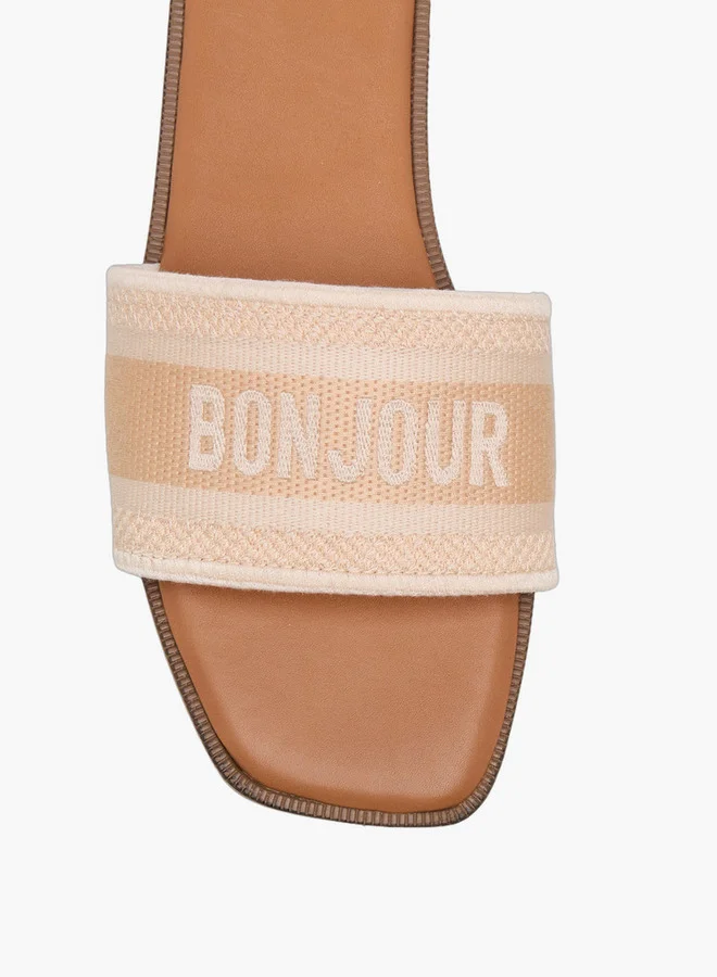 سيليست صنادل نسائية مسطحة سهلة الارتداء بنقوش