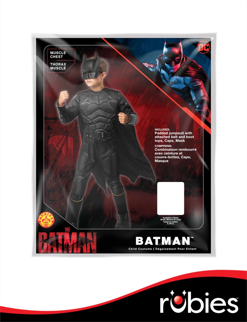 Rubies The Batman: Batman Costume for Kids, Boy's Small - Image 4