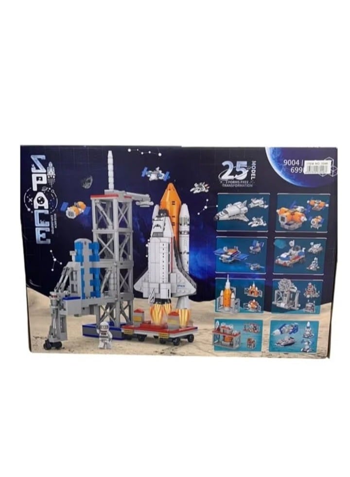 Space Building Kit, 699 Pieces, Space Station and Space Shuttle Building Kit, for Ages 6 and Up - Image 3