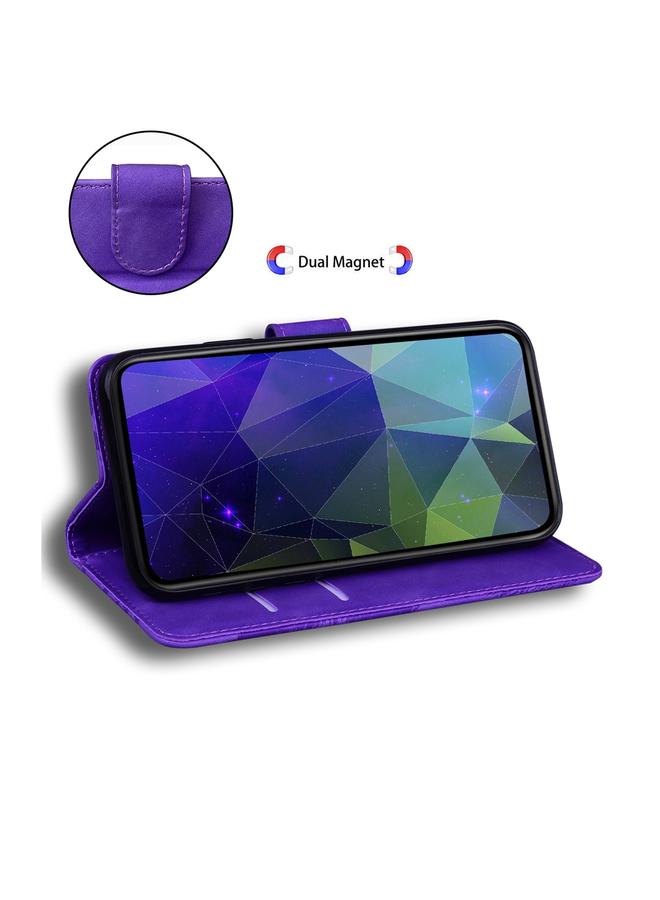 S-TOP Case For Motorola Moto G54 Skin Feel Pure Color Flip Leather Phone Case - Image 5