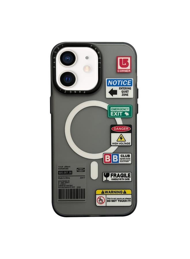 اس-توب حافظة لهاتف iPhone 12 حافظة هاتف IMD MagSafe مزدوجة الطبقات غير لامعة - Image 1