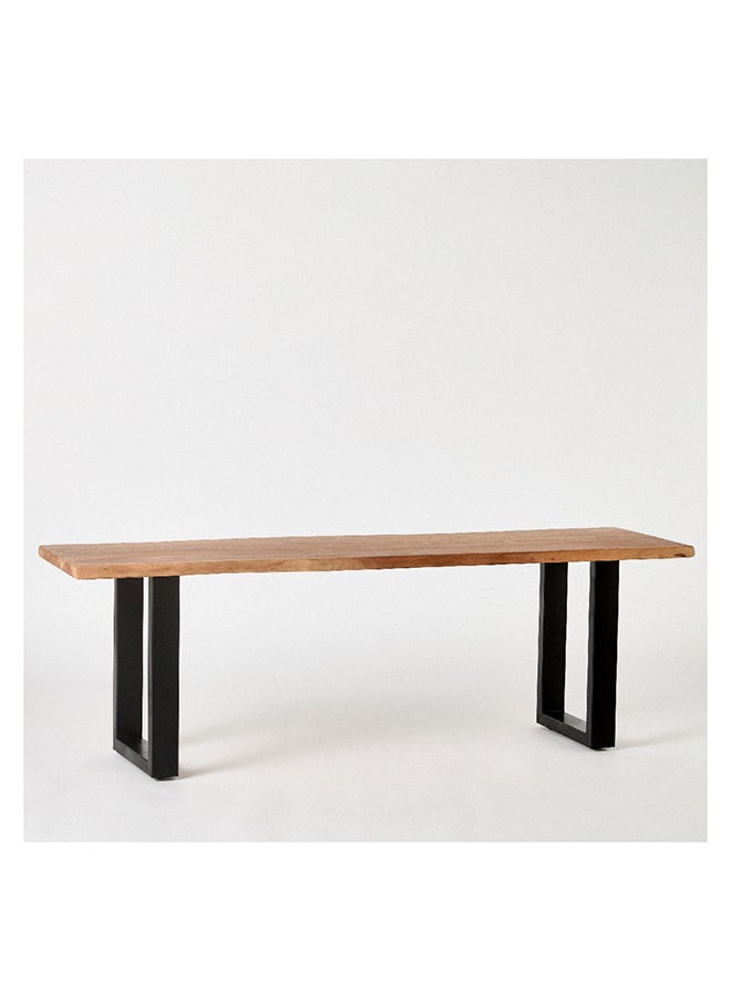 Home Box - Costa Live Edge Solid Wood Top Bench 42 x 45 x 140 cm - Image 1