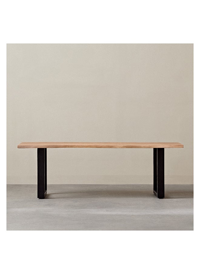 Home Box - Costa Live Edge Solid Wood Top Bench 42 x 45 x 140 cm - Image 1