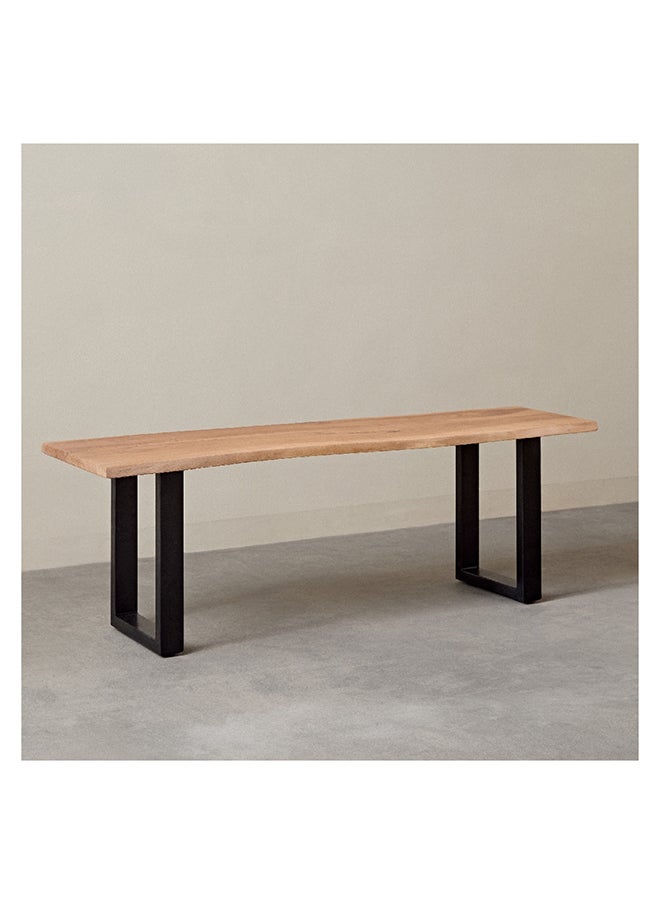 Home Box - Costa Live Edge Solid Wood Top Bench 42 x 45 x 140 cm - Image 1