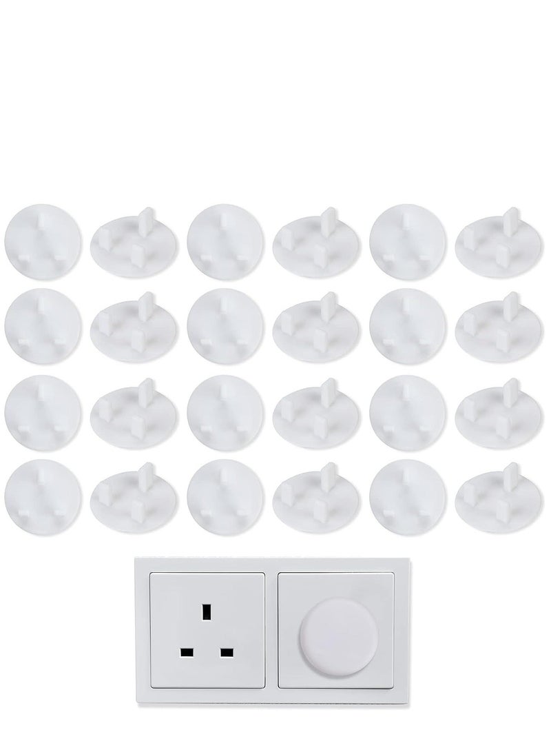 30pcs Plug Socket Covers, White Safety Plastic Outlet Covers Protector Baby Secutity Shock Prevention Ideal for Children Safety at Home and School&Easy Install  - Image 1