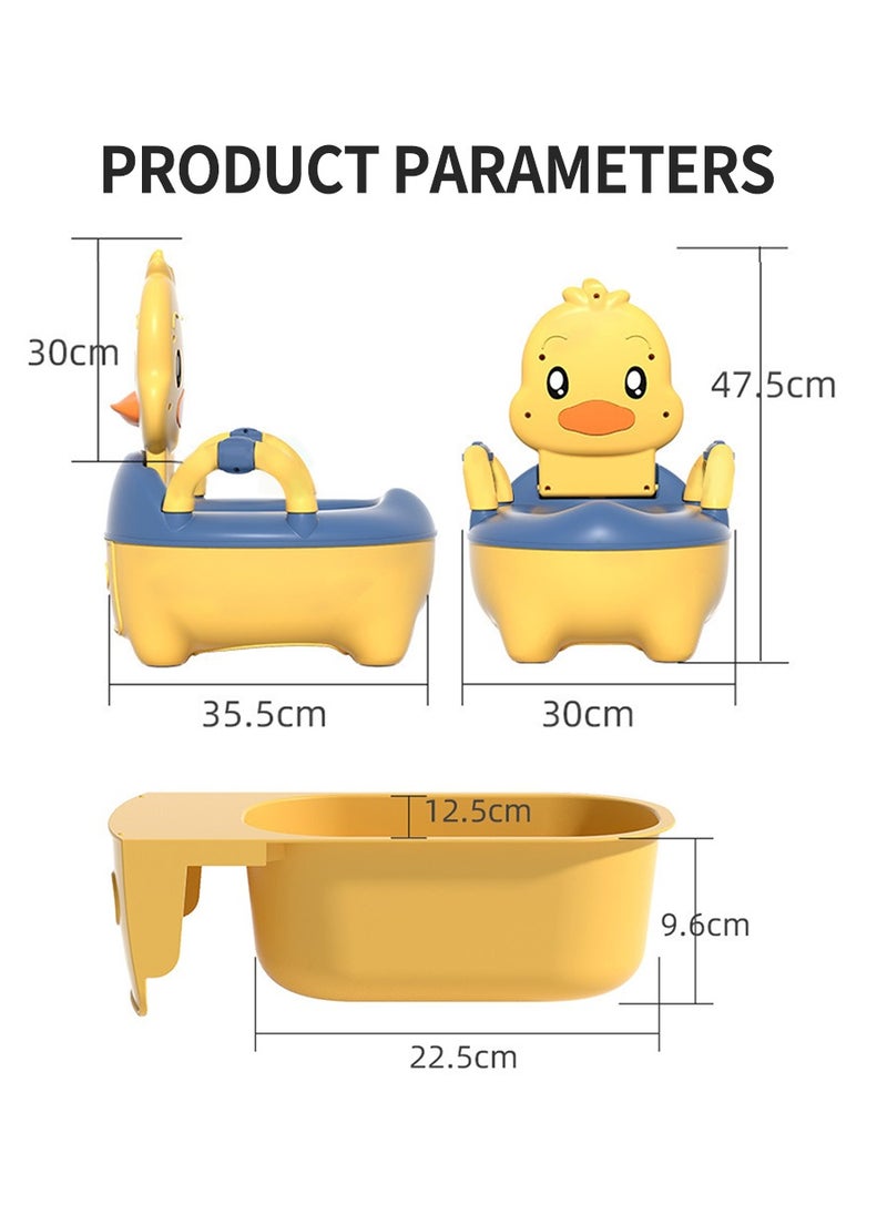 Beirui Baby Potty Training Seat, Potty Toilet Trainer with Handles, Toddler Kids Potty Chair with High Back Support Lid Removable Potty Pot  - Image 3