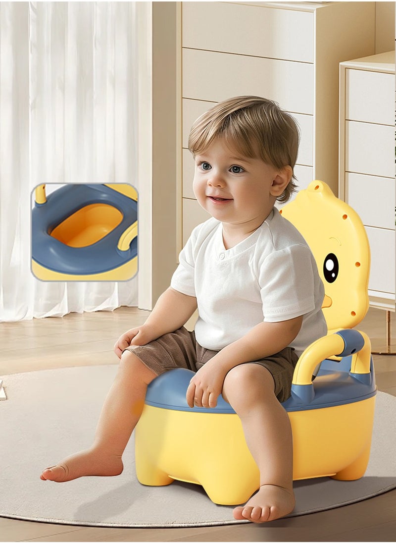 Beirui Baby Potty Training Seat, Potty Toilet Trainer with Handles, Toddler Kids Potty Chair with High Back Support Lid Removable Potty Pot  - Image 1