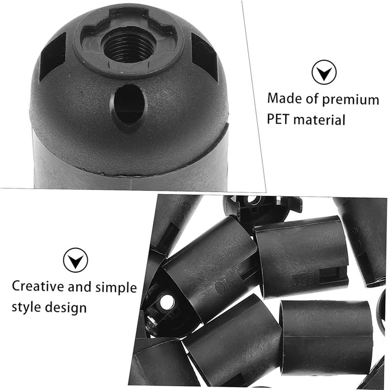 مقبس مصباح أسود E27 20 قطعة سهل التركيب لمصابيح إضاءة متعددة - Image 4