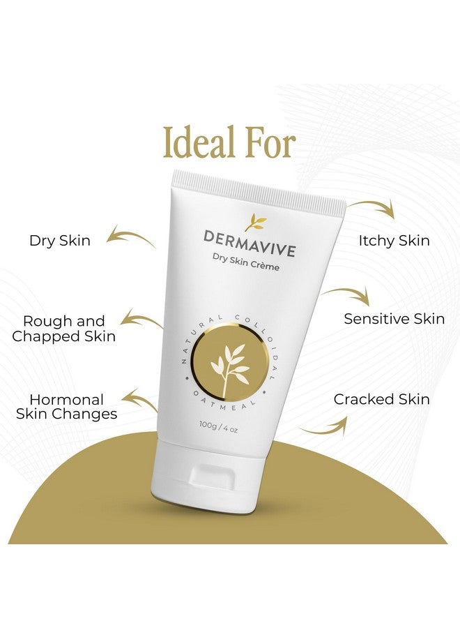 Dermavive Dry Skin Creme - Ultra Nourishing, Fast Absorbing and Full Body Cream for Extremely Dry Itchy Skin, 100g - Image 2