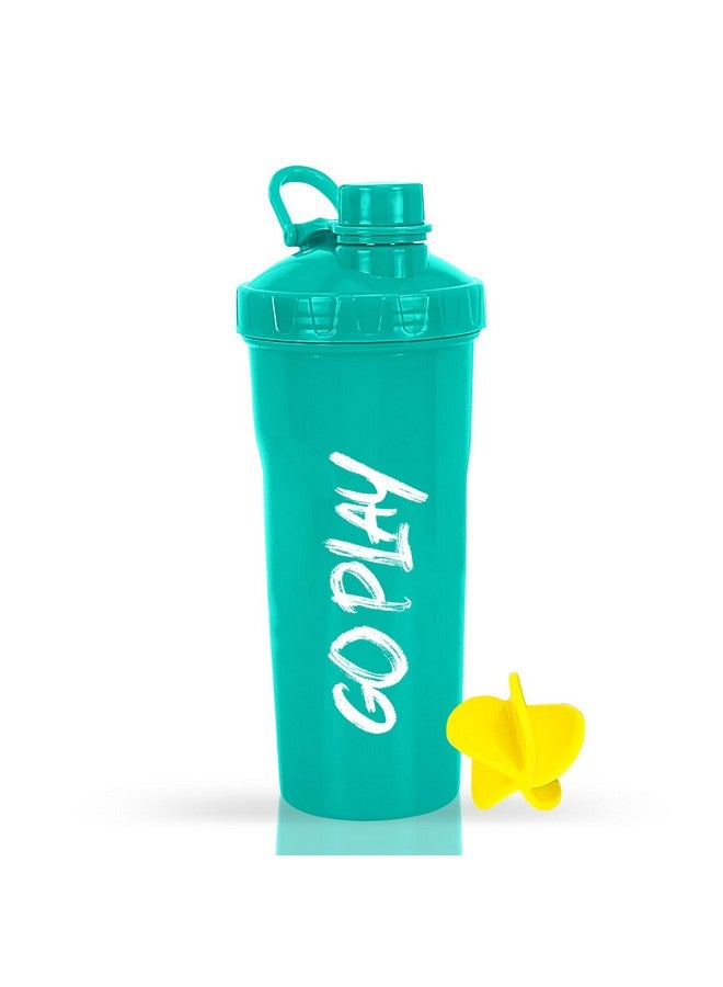 STRAUSS Aqua Shaker Bottle | 100% Bpa- Free | Leakproof Shaker For Protein Shake |Ideal Pre-Post Workout Shake|Blender Bottle For Smoothies & Shakes | Ideal For Both Men And Women | 700Ml,(Aqua Green) - Image 1