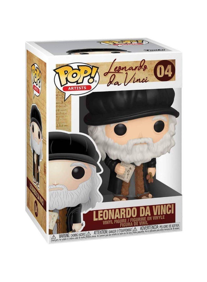 Funko POP! Artists Leonardo da Vinci Leonardo da Vinci Vinyl Figure (9 cm) - Image 1