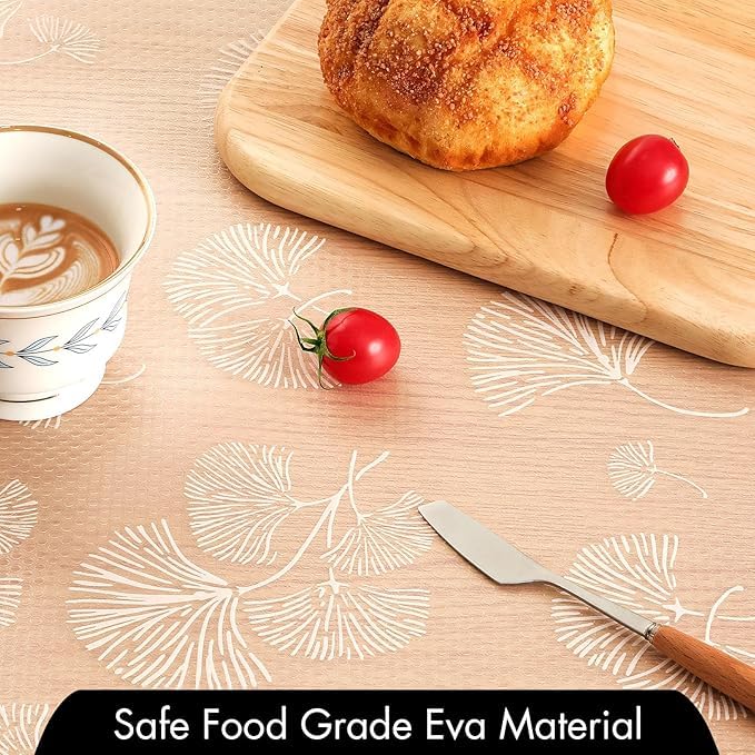 ElastPro (45 cm X 1.5 m) Printed Shelf Liners for Kitchen Shelves, Drawer Mat, Shelf Liner, Fridge Mats, Kitchen Cabinet Drawer Mat Liner Sheets (Ginkgo Leaf Dot Print) - Image 5