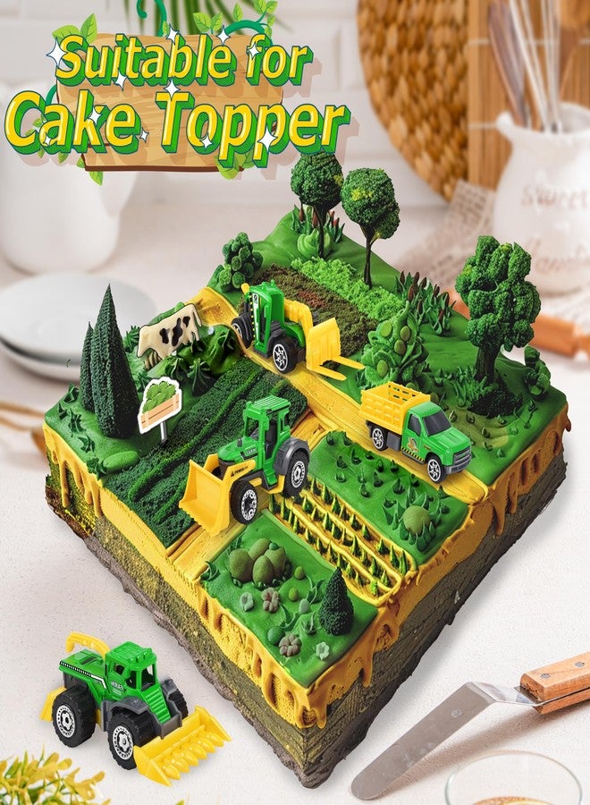 Oriate Children Diecasting Farm Car Toy Set 6pcs, Harvester, Transporter, Truck, Sprayer Small Farm Toys, Mini Cars Model Christmas, Birthday, 3 Years Old and Up Boys Girls Gifts - Image 2