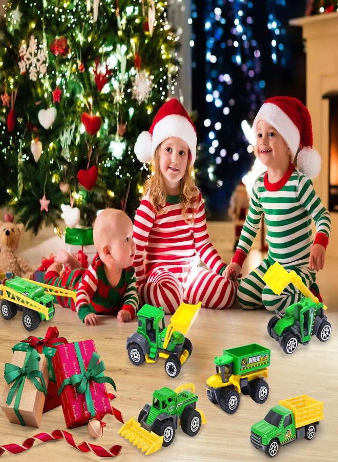 Oriate Children Diecasting Farm Car Toy Set 6pcs, Harvester, Transporter, Truck, Sprayer Small Farm Toys, Mini Cars Model Christmas, Birthday, 3 Years Old and Up Boys Girls Gifts - Image 4