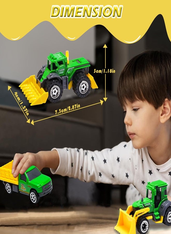 Oriate Children Diecasting Farm Car Toy Set 6pcs, Harvester, Transporter, Truck, Sprayer Small Farm Toys, Mini Cars Model Christmas, Birthday, 3 Years Old and Up Boys Girls Gifts - Image 3