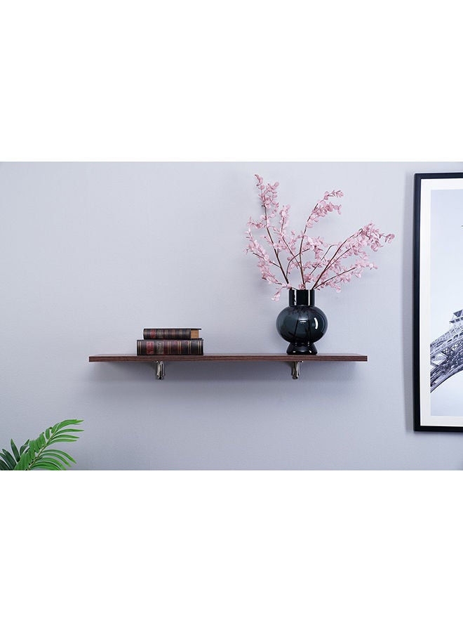 Pan Home Leyton Wooden Wall Shelf 61x23cm-Brown - 196JEP9900046 - Image 1