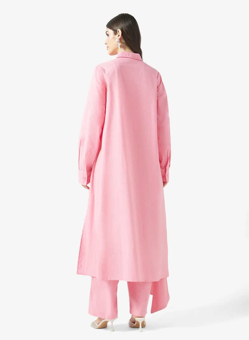 Fyor Long Button-Down Shirt Dress
