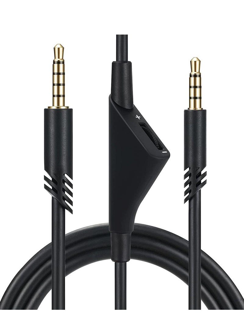 Y&D Cable Adapter for Logitech Astro A10 Gaming Headset Replacement with Volume Control Also A40/ A40TR and Xbox One/ PS4 Controller Long 2.0 M  - Image 1