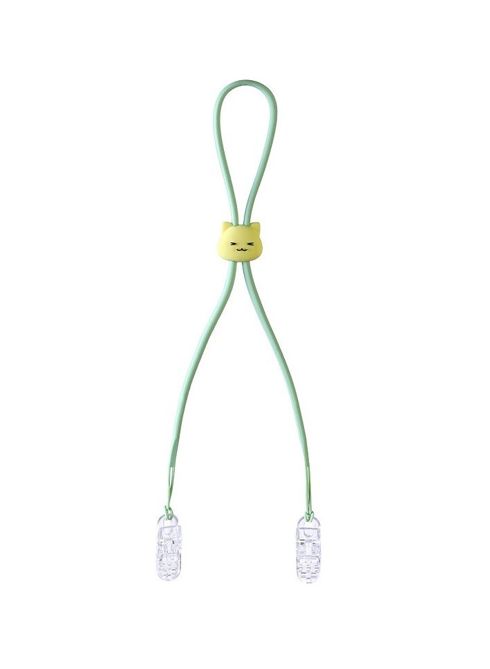 Pacifier Clips For Babies Subtle Soft-ended Clip Cloth and tissue paper Holder  for baby feeding  - Image 5