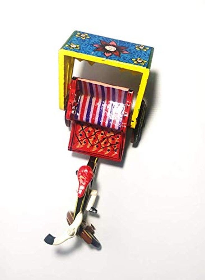 Happiness Creation لعبة عربة ريكشو خشبية مصممة يدوياً من هابينس كرييشن (متعددة الألوان) - Image 3