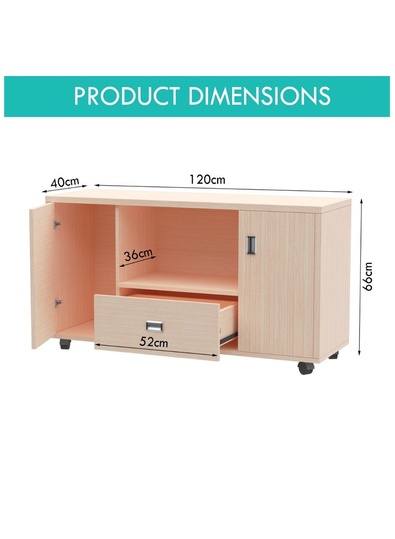 Mahmayi Mahmayi Carre 239 Oak Side Extension Cabinet  - Image 4