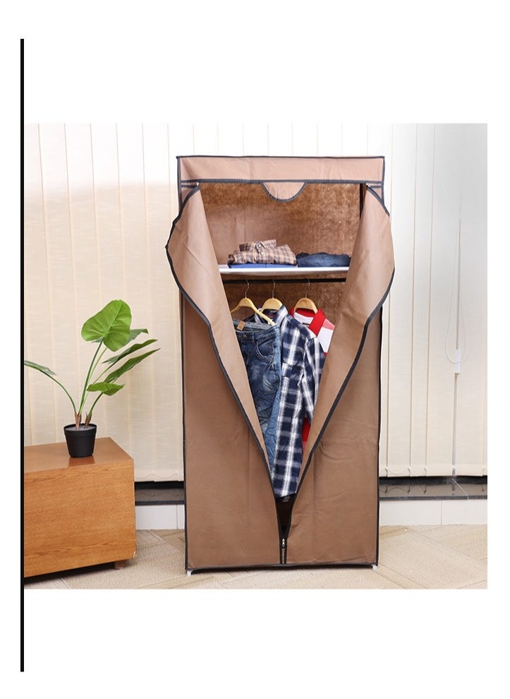 Royalford Royalford Wardrobe - Portable Wardrobe for Hanging Clothes, Modular Cabinet for Space Saving, Lightweight, Dust Proof Closet Organizer Wardrobe, Storage Mesh Shelves | Ideal for Men, Women & Children  - Image 4