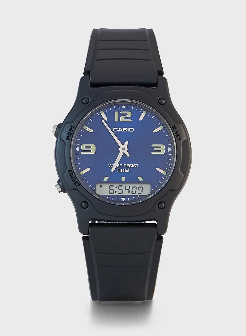 CASIO Aw-49He-2Avdf Analog Digital Watch