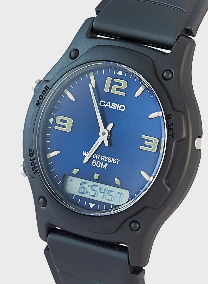 CASIO Aw-49He-2Avdf Analog Digital Watch