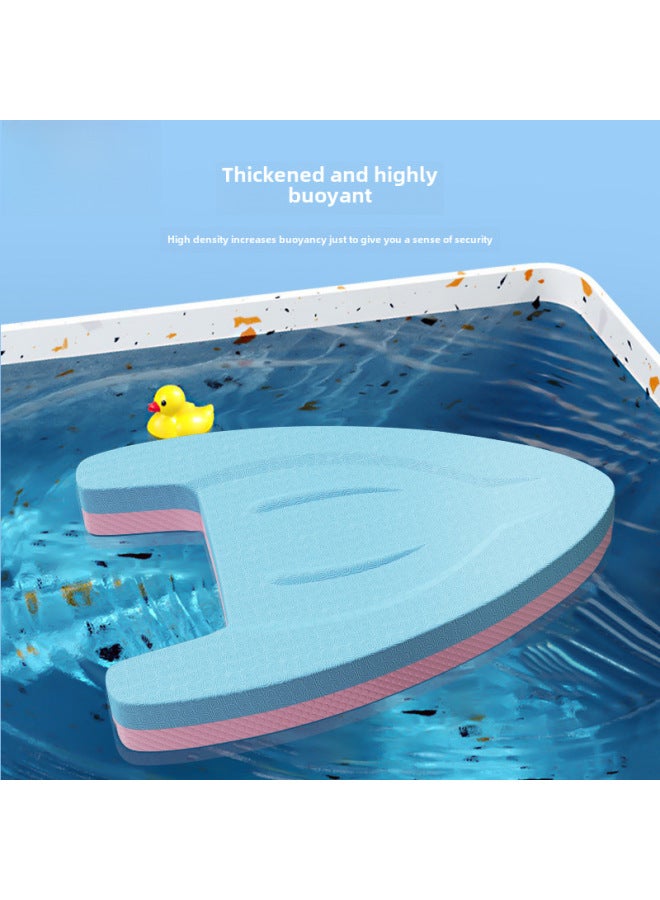 Generic Swimming Floating Board Adult Children Floating Board Learning Swimming Auxiliary Artifact Back Floating Beginners Equipment Special Water Board-Color:Feather Hot Pressed A Plate Powder Blue - Image 3