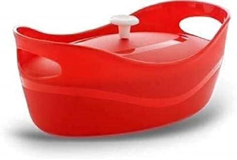 KPS KPS Multipurpose Bowl with Cap Plastic Basket for VegetableFruitsRice Dessert Dining Table Serving Bowl Kitchen Storage Organizer Pack of 1Multicolor - Image 1